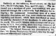 6 Jan 1844 Announcement of Death of David Culbertson aged 65 years on 2 January 1844 in Knox-street, Sligo and obituary.