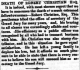 4 January 1851 Announcement of Death of Robert Christian & obituary