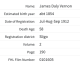 Q3 1912 Ancestry record of Death of James daly Vernon at Sligo aged 58 years