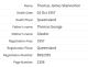 2 10 1957 Ancestry record of Death of Thomas James Skennerton in Queensland, Australia