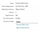 Q4 1909 Ancestry record of Marriage of Agnes Hilda Vernon to Thomas Allin Fryer in Sligo, Ireland