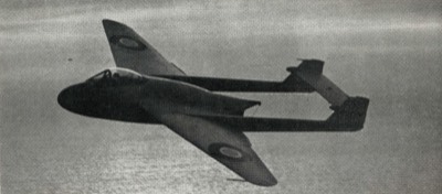  de Havilland Venom in flight 