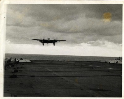  Mosquito coming in to land on aircraft carrier 1 of 5 