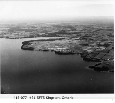  Aerial view of Royal Canadian Airforce base Kingston, Ontario Also known as SFTS (Service Flying Training School) Kingston 