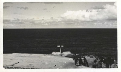  1944 - Swordfish crashing into sea shortly after take off from aircraft carrier 2 of 3 