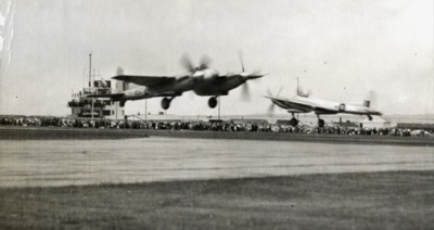  Mosquitos flying display at very low level 