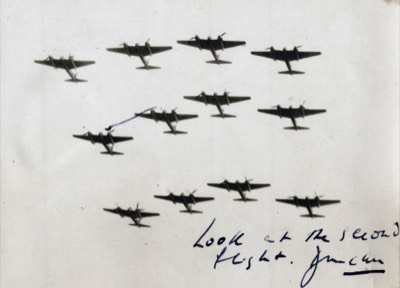  Formation of 12 Mosquito aircraft 