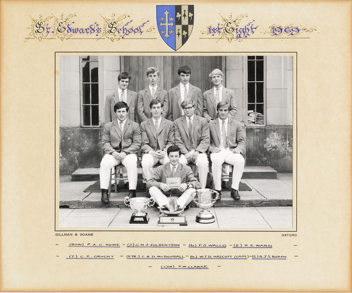 1969 1st VIII rowing crew- St Edward's School, Oxford