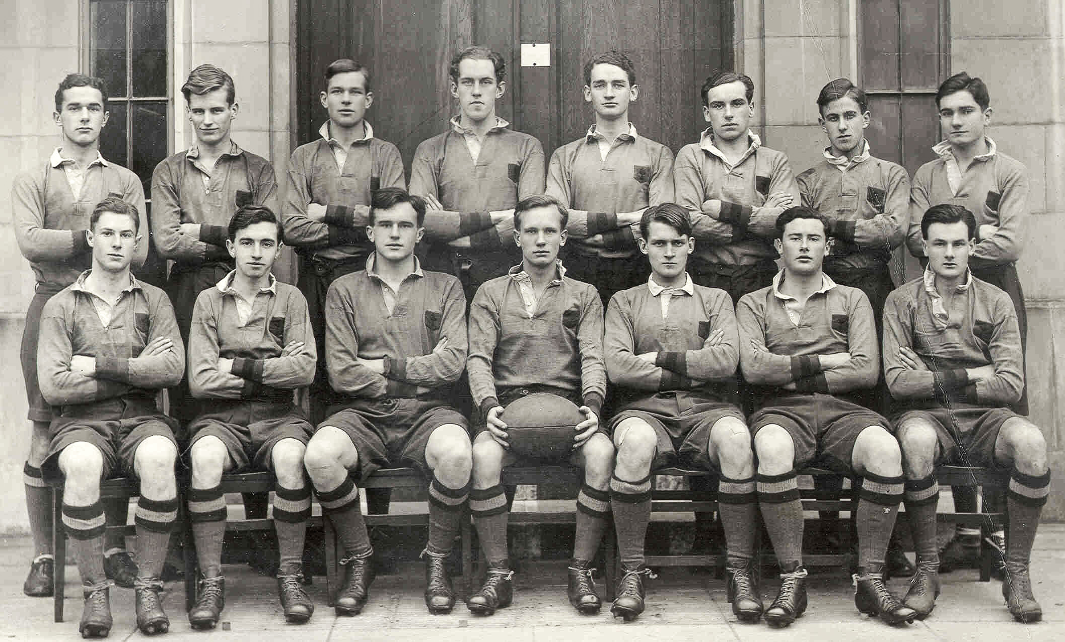 1939 1st XV team photograph - JM Culbertson back row left
